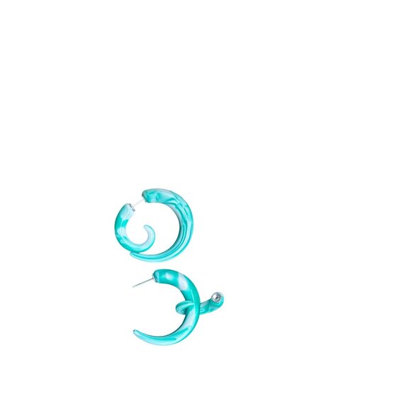 Set Of 4 Pairs Of Fake Guage Earrings In Assorted Colors Resin Material For Wome - Picture 2 of 6